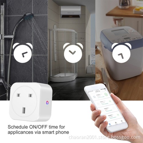 Chaoran Wholesale WiFi Smart Plug Smart Home Products UK Standard Electrical Plugs and Sockets